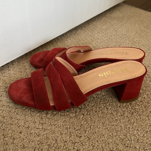 Marais block heel sandals mules - Picture 2 of 4